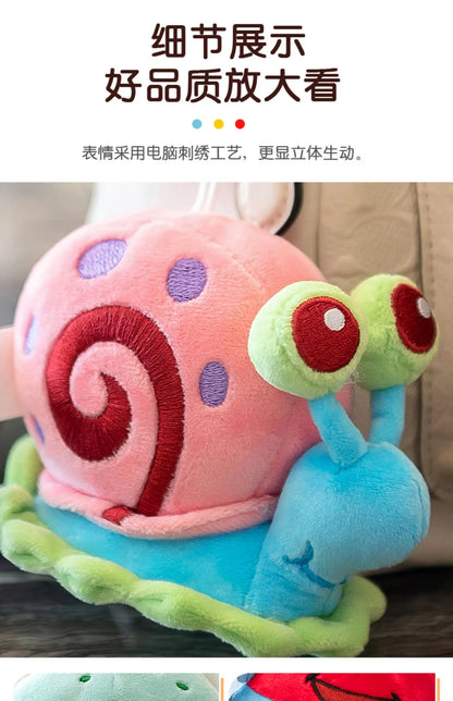 Anime Spongebob Squarepants Patrick Star Squidward Eugene H. Krabs Gary Stuffed Plush Toy Pendant Keychain Birthday Gift For Kid