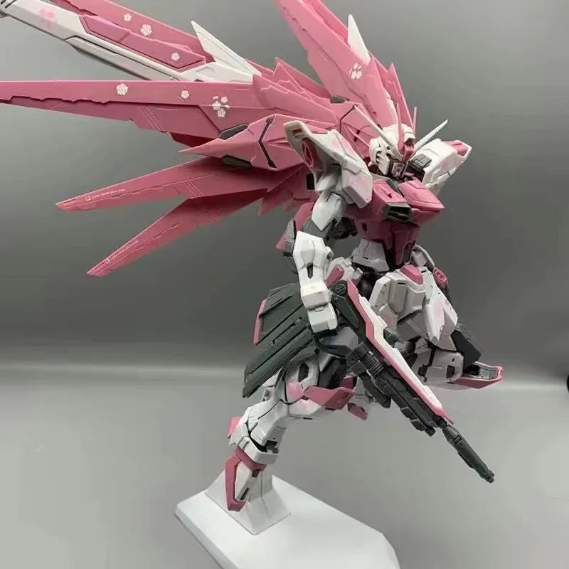 Mg Cherry Blossom Freedom 2.0 Magic Change 1/100 With Cherry Blossom Water Stickers Model Action Figures Toys Collectibles Gifts
