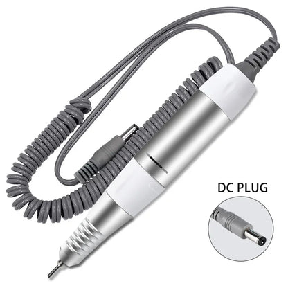 Professional Electric Nail Drill Handle 35000RPM Nail Art Drill Handpiece File Polish Grind Machine Manicure Drill Accessory
