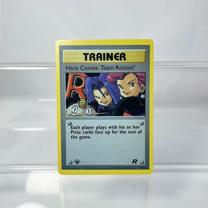 PKM Foil Cards Team Rocket Dark Blastoise Dragonite Charizard 1st Edition 1996 Single Cards Game Collection PTCG Proxy Cards