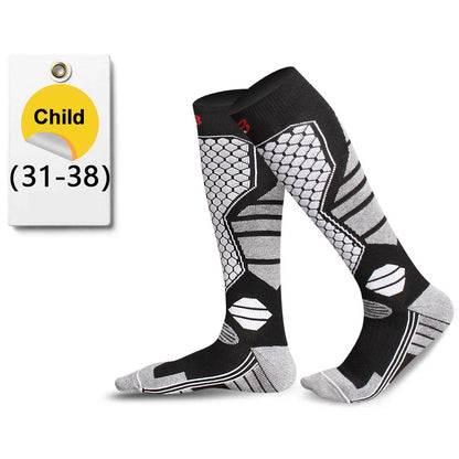 GTUBIKE 1 Pair Winter Warm Ski Stockings Thickening Hiking Socks for Women Men Anti-Cold Skiing Outdoor Sport Stockings Snow