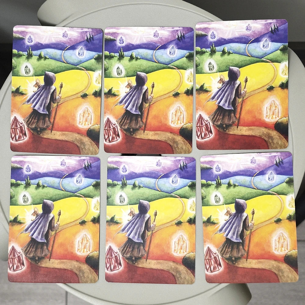 Chakra Wisdom Oracle Cards The Spiritual Tool 10.4*7.3cm for Transforming Your Life Spanish Edition 49 Pcs Oracle Cards