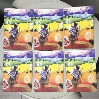 Chakra Wisdom Oracle Cards The Spiritual Tool 10.4*7.3cm for Transforming Your Life Spanish Edition 49 Pcs Oracle Cards