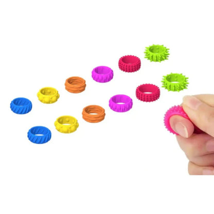 New Silicone Sensory Rotating Fidget Ring Stress Relief Spinning Fidget Toy for Adults Anti Anxiety Autism ADHD Quiet