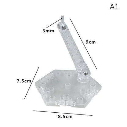 Innovative And Practical Handmade Doll DIY Holder Action Figure Model Base Display Stand Black Bracket For 1/144 HG RG