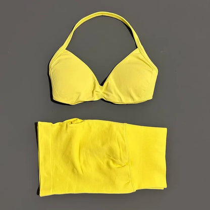 2 Pieces Yoga Gym Set Women Seamless Strappy Yoga Bra High Waist Workout Scrunch Shorts Sports Set Fitness Clothes Sportswear
