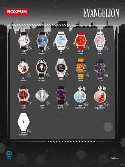 Original Boxfun Eva Evangelion The Final Mission Series Wrist Watch Blind Box Asuka Anime Peripheral Ornament Collection Gift