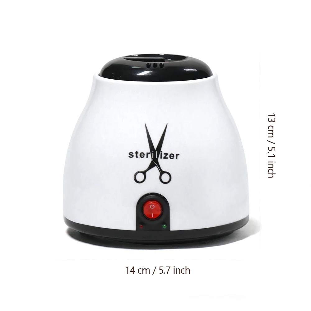 YIKOOLIN 100W Nail Tool Sterilizer Pot High Temperature to Clean Nail Tool  Disinfectant Jar Tweezer Disinfectant Container
