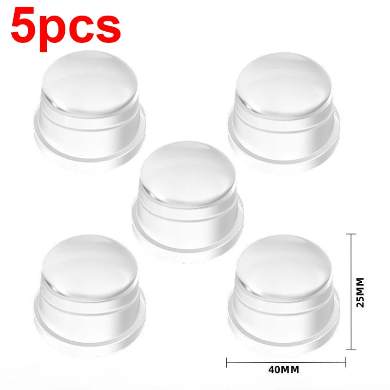 1-8Pcs Transparent Silicone Door Stopper No Drill Anti Bump Pad for Office Home Safety Protection Dodgers Door Stop