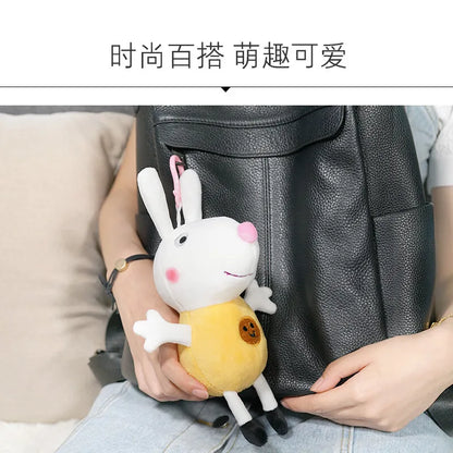 19cm 100% Genuine PEPPA PIG Stuffed Soft Doll Peppa George Zoe Suzy Rebecca Emily Danny Pedro bear Dinosaur Children Plush toy