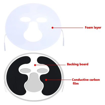 Facial Electrode Pads Gel Non-woven Patch Self-adhesive Acupuncture Electric Massager Digital Machine
