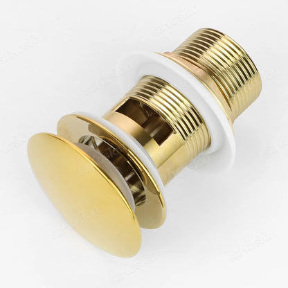 Bathroom Sink Stopper Washbasin Pop Up Drain Plug Cover Waste Pipe Drainer With Or Without Overflow For Bath Accessories