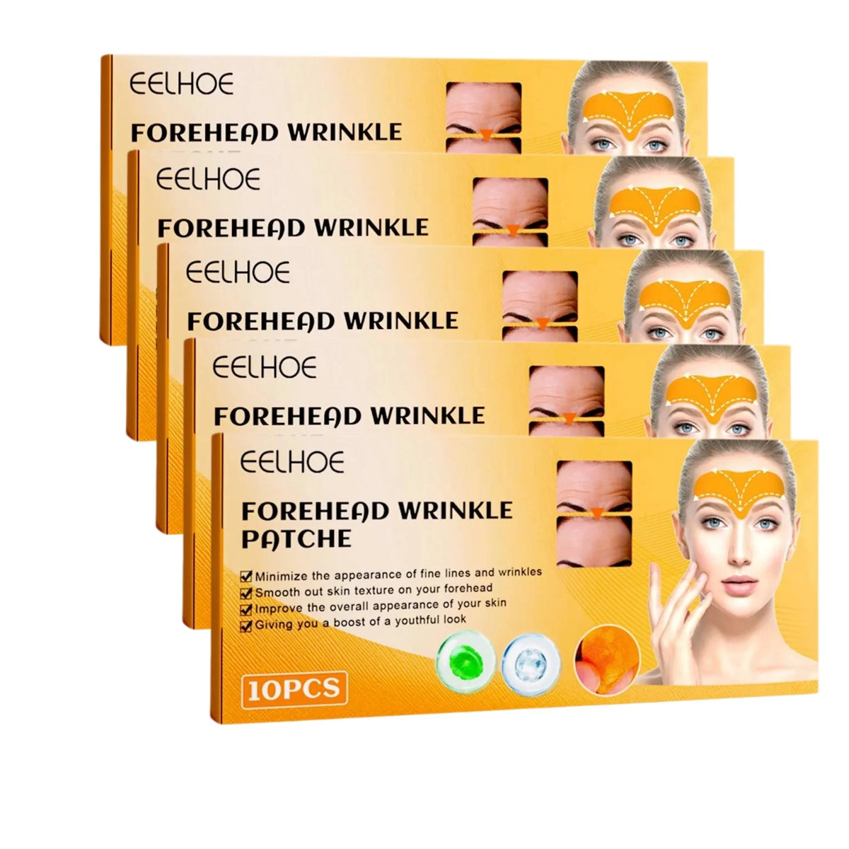 Forehead Wrinkle Patch Reduce Fine Lines Firming Smoothing Tighten Forehead Collagen Gel Patch Skin Care Stickers for Women