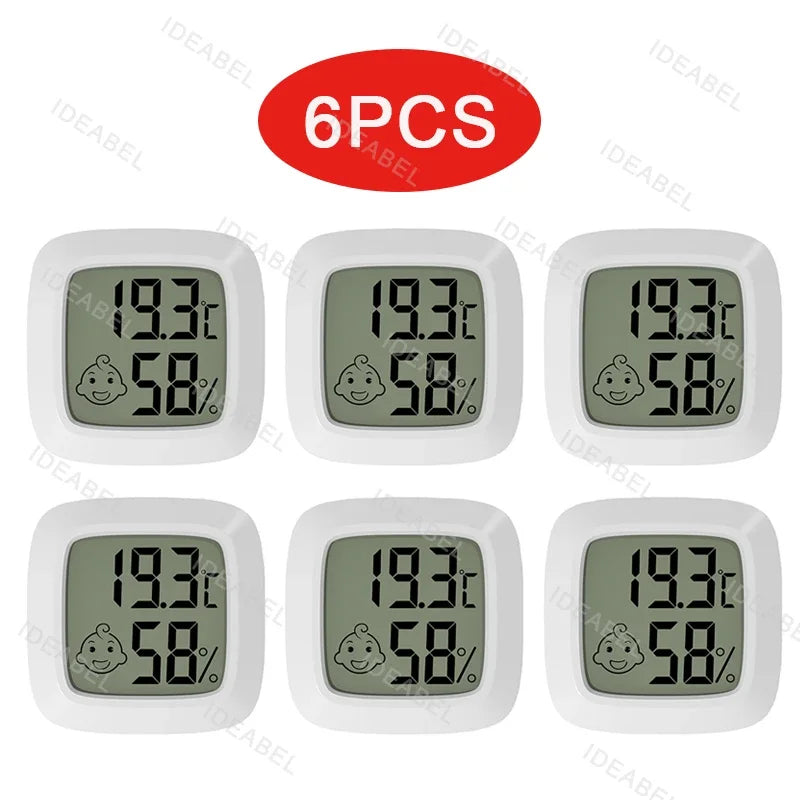 4-10PCS Mini LCD Digital Thermometer Hygrometer Indoor Room Temperature And Humidity Meter Sensor Meter Home Thermometer