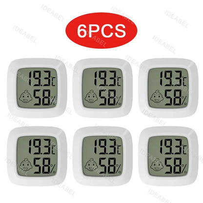4-10PCS Mini LCD Digital Thermometer Hygrometer Indoor Room Temperature And Humidity Meter Sensor Meter Home Thermometer