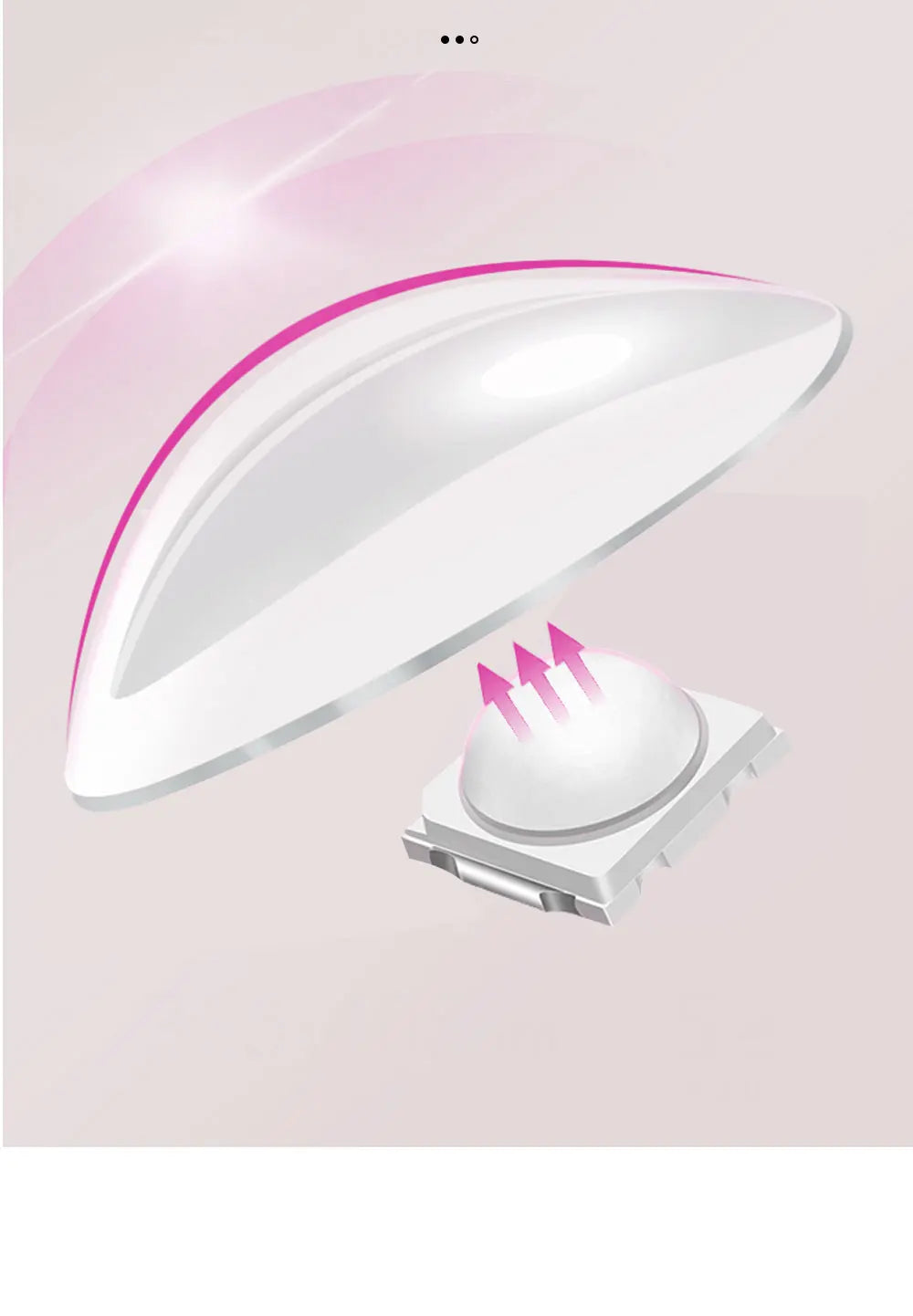 Rechargeable Portable UV LED Nail Lamp - Gel Polish Drying Desk Stand Light Support Base for Nail Art