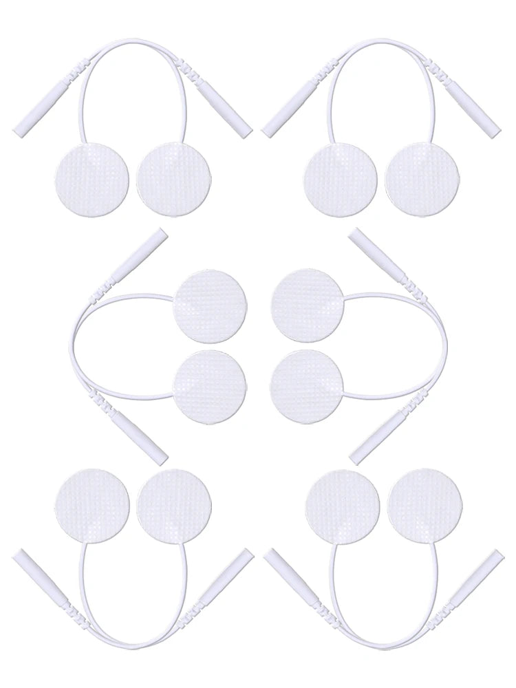 25mm Self-Adhesive Electrode Pads with Conductive Gel for EMS Electric Muscle Stimulator Pulse Massager Replacement Accessory