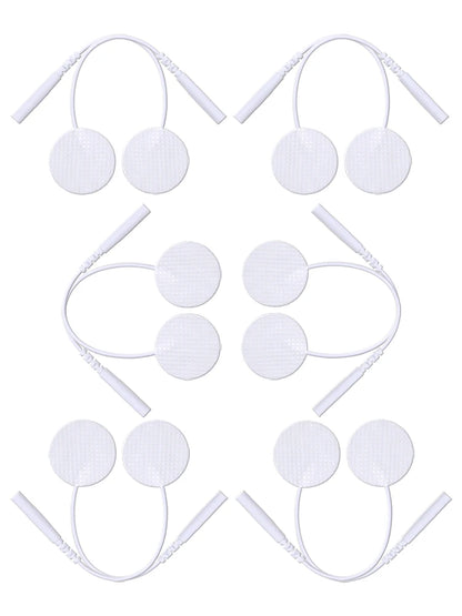 25mm Self-Adhesive Electrode Pads with Conductive Gel for EMS Electric Muscle Stimulator Pulse Massager Replacement Accessory