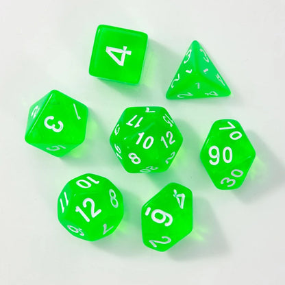 7pcs/set Multicolour Dice Set Multiple Colors Polyhedral RPG DND Role Playing Dragons Board Game Multiple Dice With Bags TMZ