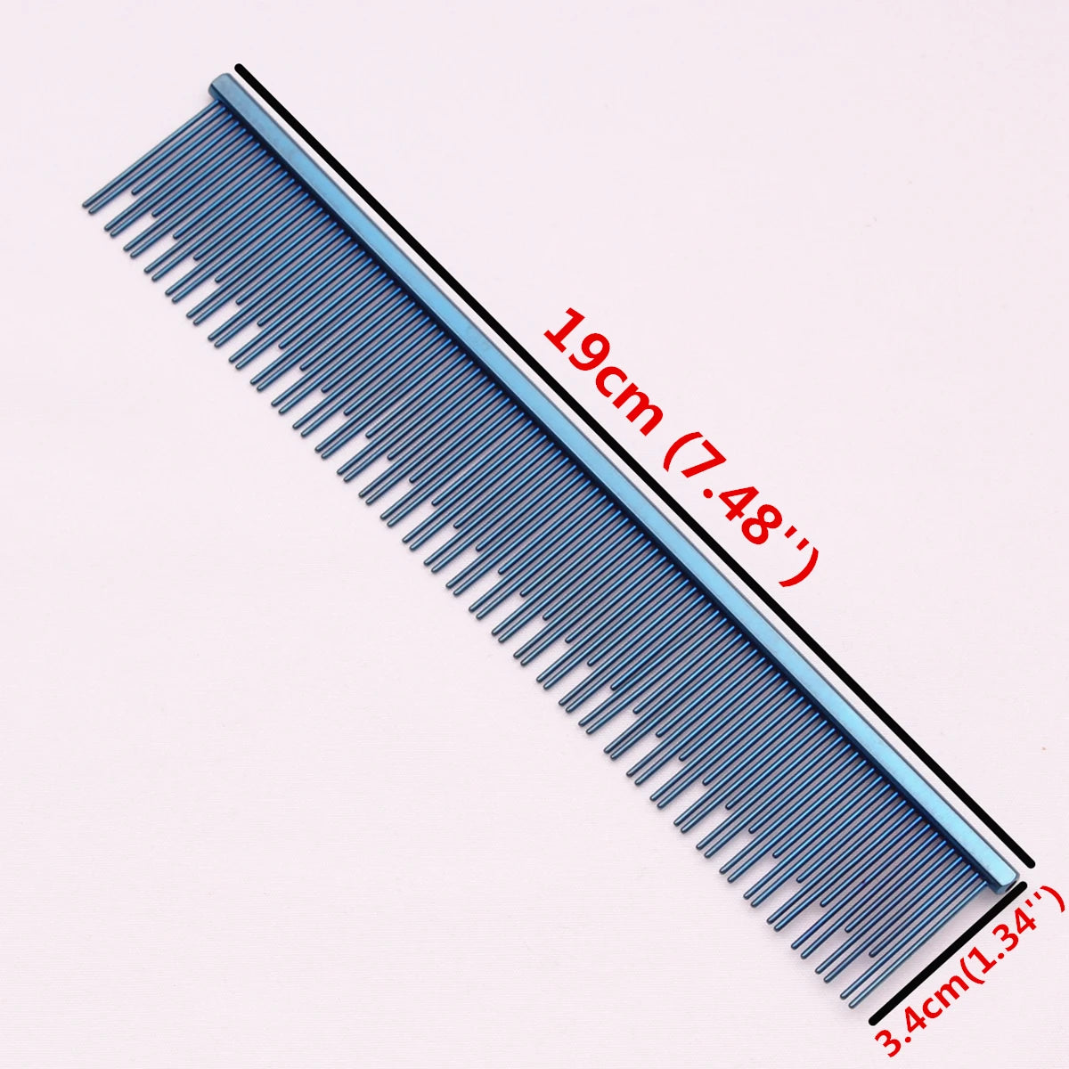 Copper Dog Grooming Combs For Pet Boundary Knot Massage Tools Professional Salon Cat Hair Cleaning Crescent Combs High Low Teeth