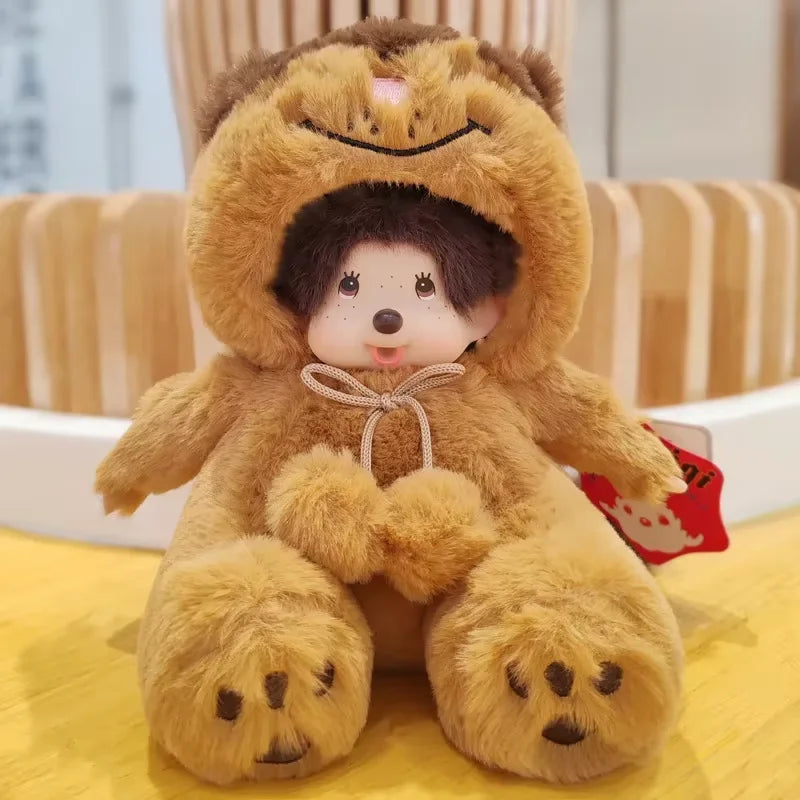 2023 New 20cm Kawaii Cartoon Animation Doll MONCHICHI Children's Birthday Gift Christmas Gift Wedding Supplies Doll