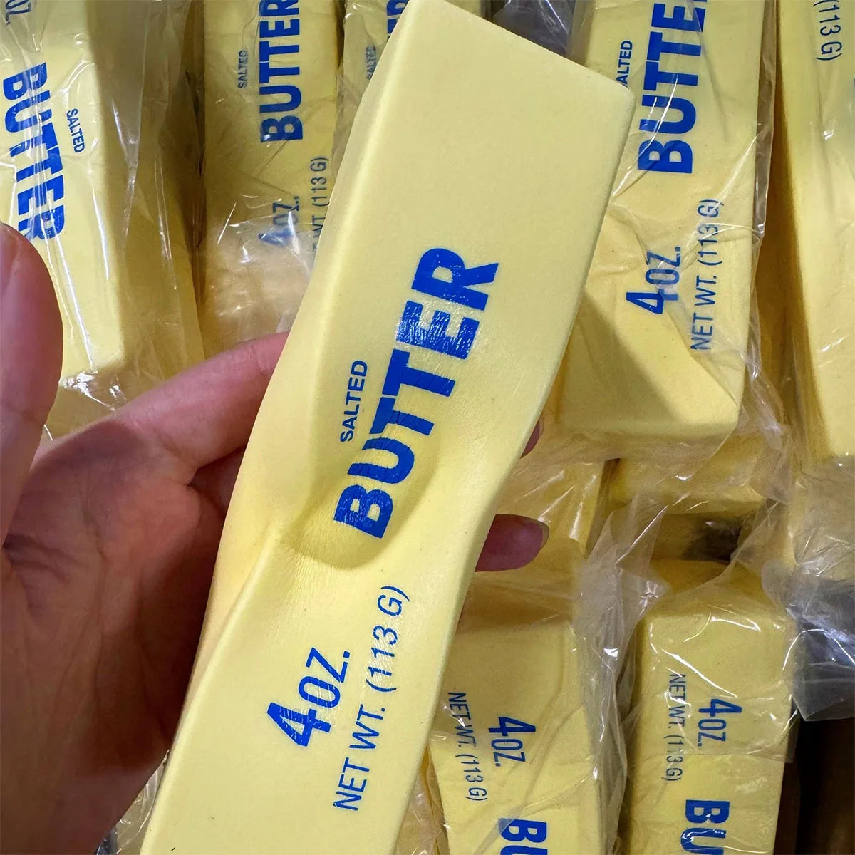 Antistress Butter Stick Fidget Toys Squishy Elastic Cheese Stick Funny Decompression Stress Relief Games Toy for Adults Kids