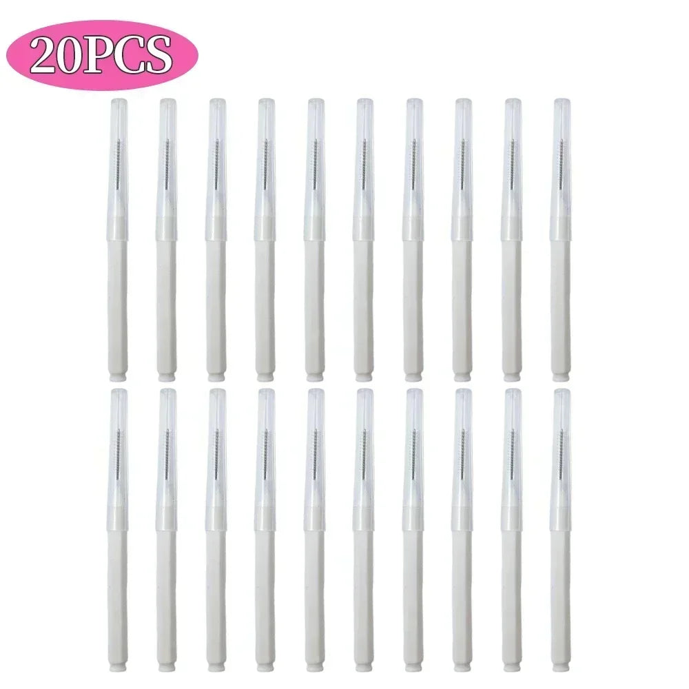 5/10/50PCS Mini Eyebrow Brush Brow Perm Brush Disposable Brow Lifting Brushes Bendable Micro Eyelash Brush Applicators Tools