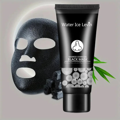 Bamboo Charcoal Black Cleansing Mud Mask Cleans Pores, Peel-Off Mask, Moisturizes the Face, Deeply Cleanses the Face, and Refines Pores. Very Suitable for Oily Skin