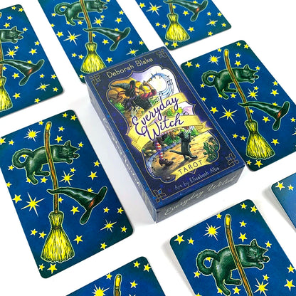 1 Box Everyday Witch Tarot Deck with Guidebook - 78 Card Set, Witchcraft Themed Party Game, Practical Magic Tarot Cards