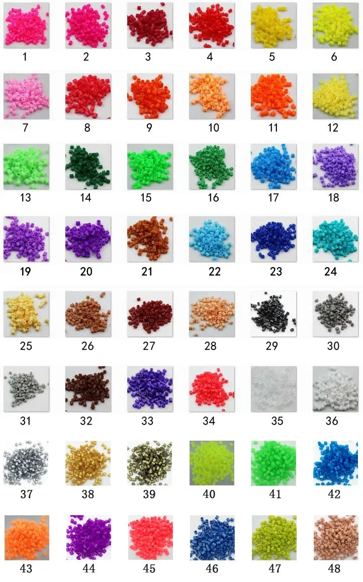 500pcs 5mm Hama Beads Perler Fuse Iron Beads GREAT KID FUN.Diy Intelligence Educational Toys Puzzles
