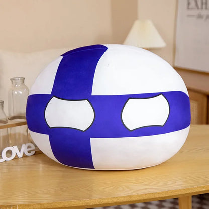 10cm Cute Countryball Polandball Plush Stuffed Dolls Anime Short  Toys Mini Pillow Bag Key Ring Pendant Cosplay Gifts