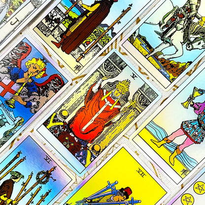 Tarot Oracle 78pcs Colorful Cards Family Entertainment Board Game Fate Divination Card Game,Christmas and New Year Gifts