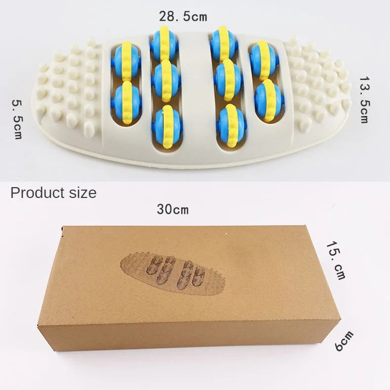 Foot Massager Roller Feet Acupressure Point Massage Plantar Fasciitis Pain Relief Relax Roller Trigger Point Reflexology Tool