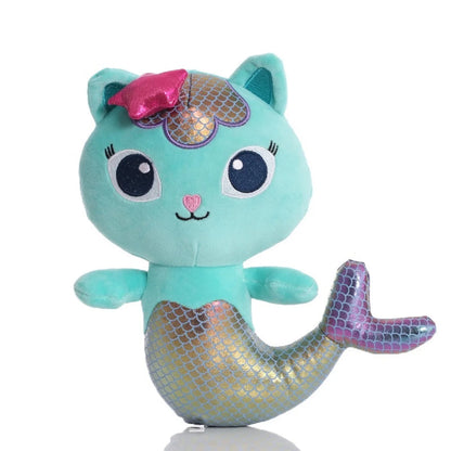 9 style Gabby Dollhouse Plush Toy Mercat Cartoon Stuffed Animals Mermaid Car Cat Plushie Doll Kids
