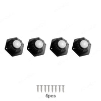 4Pc Black Nylon