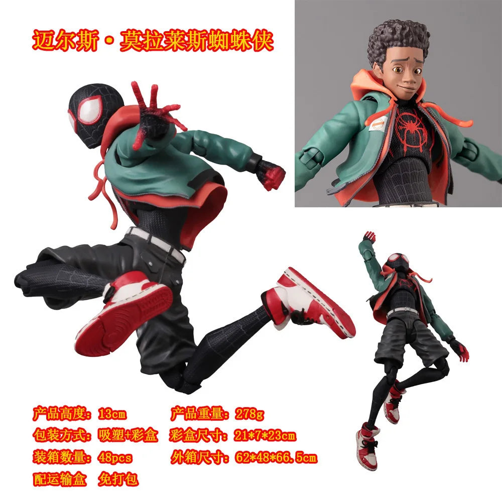 NEW Legends Sentinel SV SHF Spider Man Action Figure Spider-Verse Miles Morales Peni Parker Joint Movable Anime Figures Toys