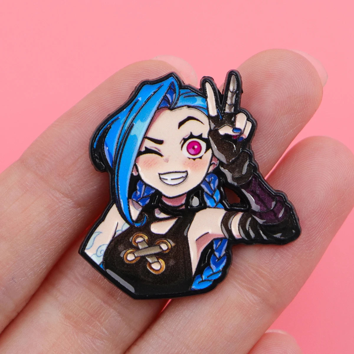 Anime Villain Character Enamel Pin Cool Game Girls Brooches Lapel Pins Backpack Accessories Decorative Jewelry Gift for Friends
