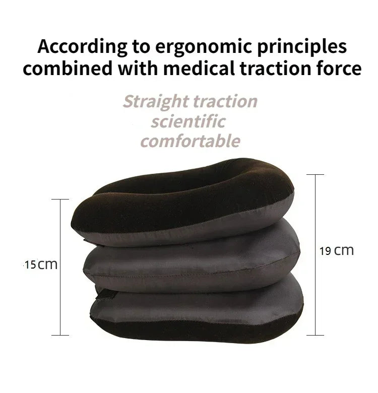 Inflatable Air Cervical Traction Neck Stretcher - 1 Tube Orthopedic Pillow Collar Pain Relief Medical Tractor