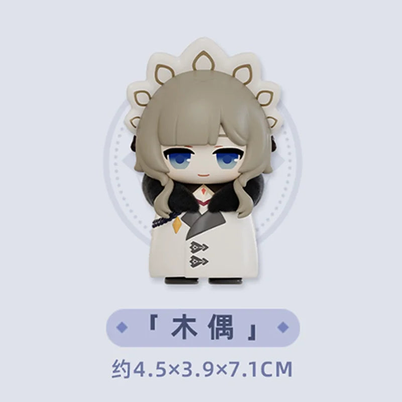 Mihoyo Genshin Impact Fatui Harbinger Q Version Series Blind Box Desktop Mini Doll Model Toys Trend Decoration Surprise Gifts