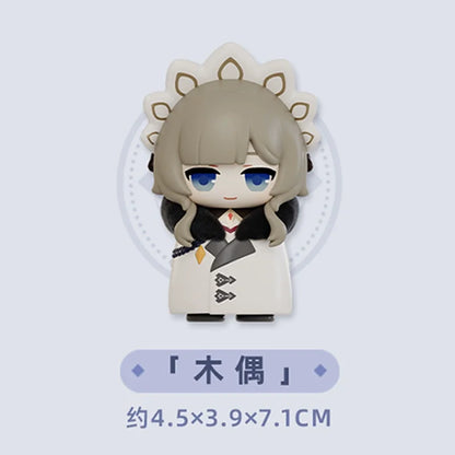Mihoyo Genshin Impact Fatui Harbinger Q Version Series Blind Box Desktop Mini Doll Model Toys Trend Decoration Surprise Gifts