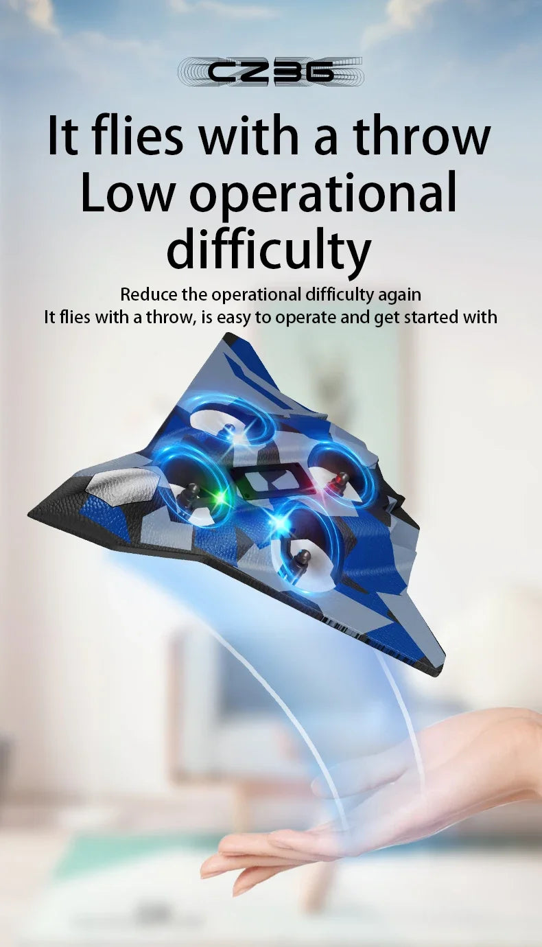 Remote Control Airplane Fall Resistant Plane Toys for Boys Kids CZ01 CZ63