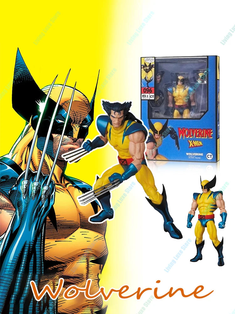 New Ct Toys Wolverine Action Figure MAFEX No.096 Anime Figures X-Men Figurine Deadpool Wolverine PVC Statue Ornament Model Toys