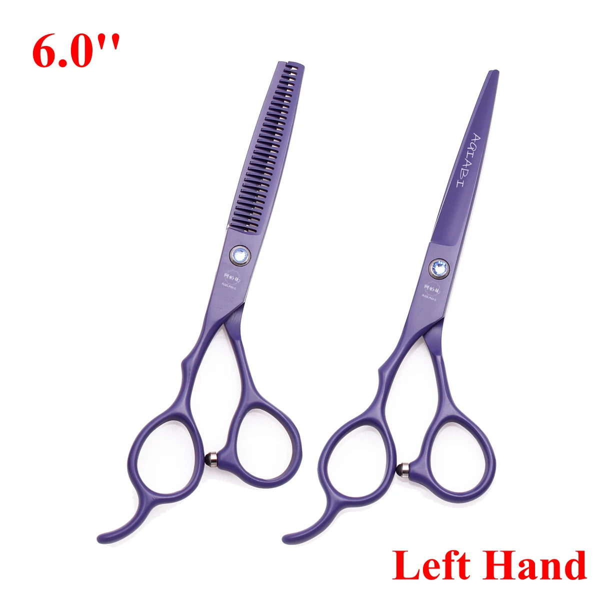 6.0'' Left Hand Professional Hairdressing Hair Scissors Cutting Shears Thinning Salon Barber Home Japan Steel Dropshipping A8001