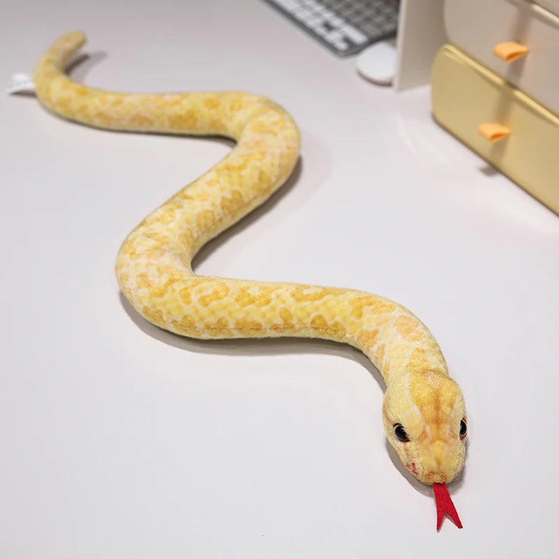 9 Kinds Simulation Snake Plush Toy Lifelike Anaconda Fake Snake Python Model Prank Doll Creative Room Decoration Birthday Gift