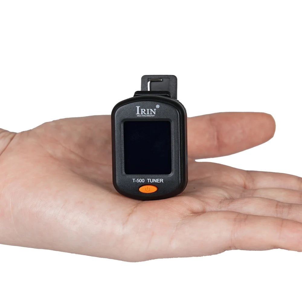 IRIN T-500 Guitar Tuner Rotatable Clip-on Tuner LCD Display for Chromatic Acoustic Guitar Bass Ukulele Guitar Parts & Accessory