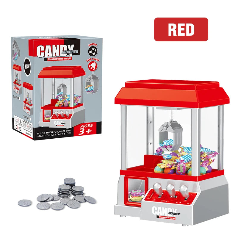 Claw Machine Electronic Candy Machine Arcade Claw Machine Retro Carnival Music And 24 specie Game Birthday Game Candy Kids Toys