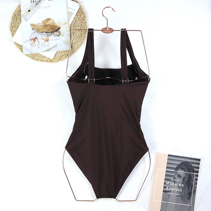 2024 One Piece Swimsuit Sexy Plus Size Swimwear Women Tummy Control Beach Wear for Bathing Suits Monokini Maillot De Bain Female