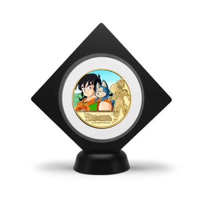 Dragon Ball Gold Plated Gold Coin Son Goku Vegeta Commemorative Coins Children Classic Anime Peripherals Collection Toy Souvenir