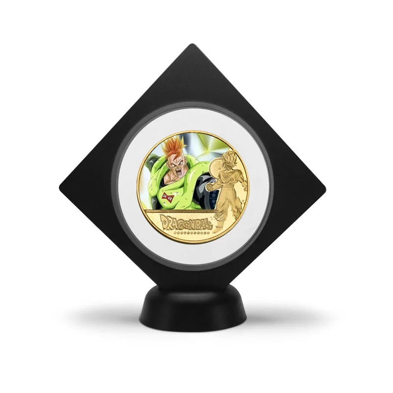 Dragon Ball Gold Plated Gold Coin Son Goku Vegeta Commemorative Coins Children Classic Anime Peripherals Collection Toy Souvenir