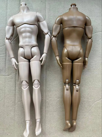 30CM Beige Coffee 1/6 Male Yoga Doll Body DIY Dressing Doll Figure Parts Accessories for Collectible Toys
